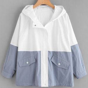 MAKE OFFERS💛 Dual Colored Windbreaker w/Hood